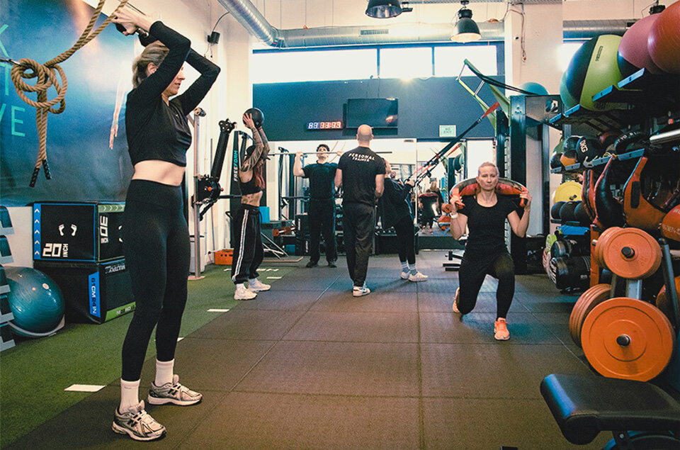 strength and cardio group class at NXT LVL Personal Training in Amstelveen