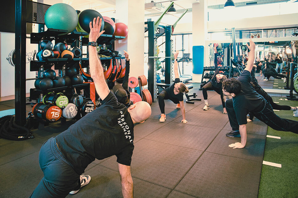 strength and cardio group class at NXT LVL Personal Training in Amstelveen